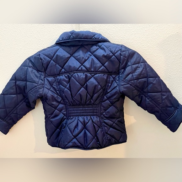 Tommy Hilfiger Girls 2T Navy Blue Quilted Puffer Jacket. - Picture 2 of 5